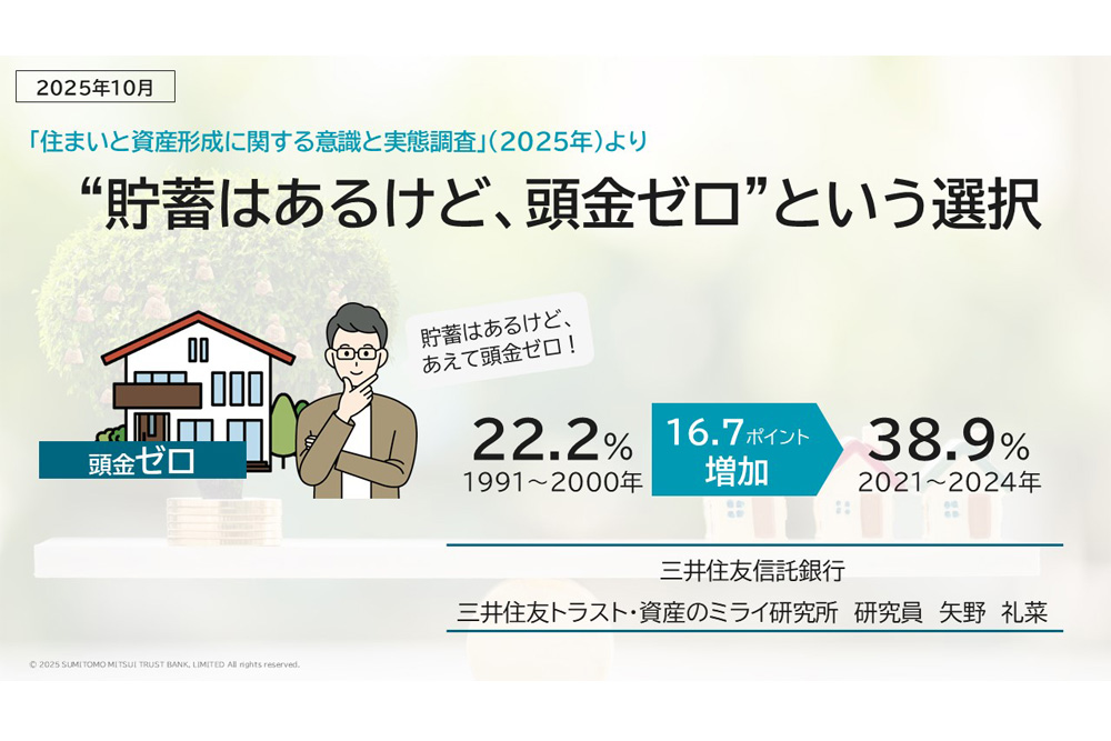 “貯蓄はあるけど、頭金ゼロ”という選択
